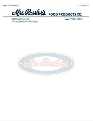 Letterhead Design by aseloleh for Mrs. Ressler's Food Products | Design: #3787018