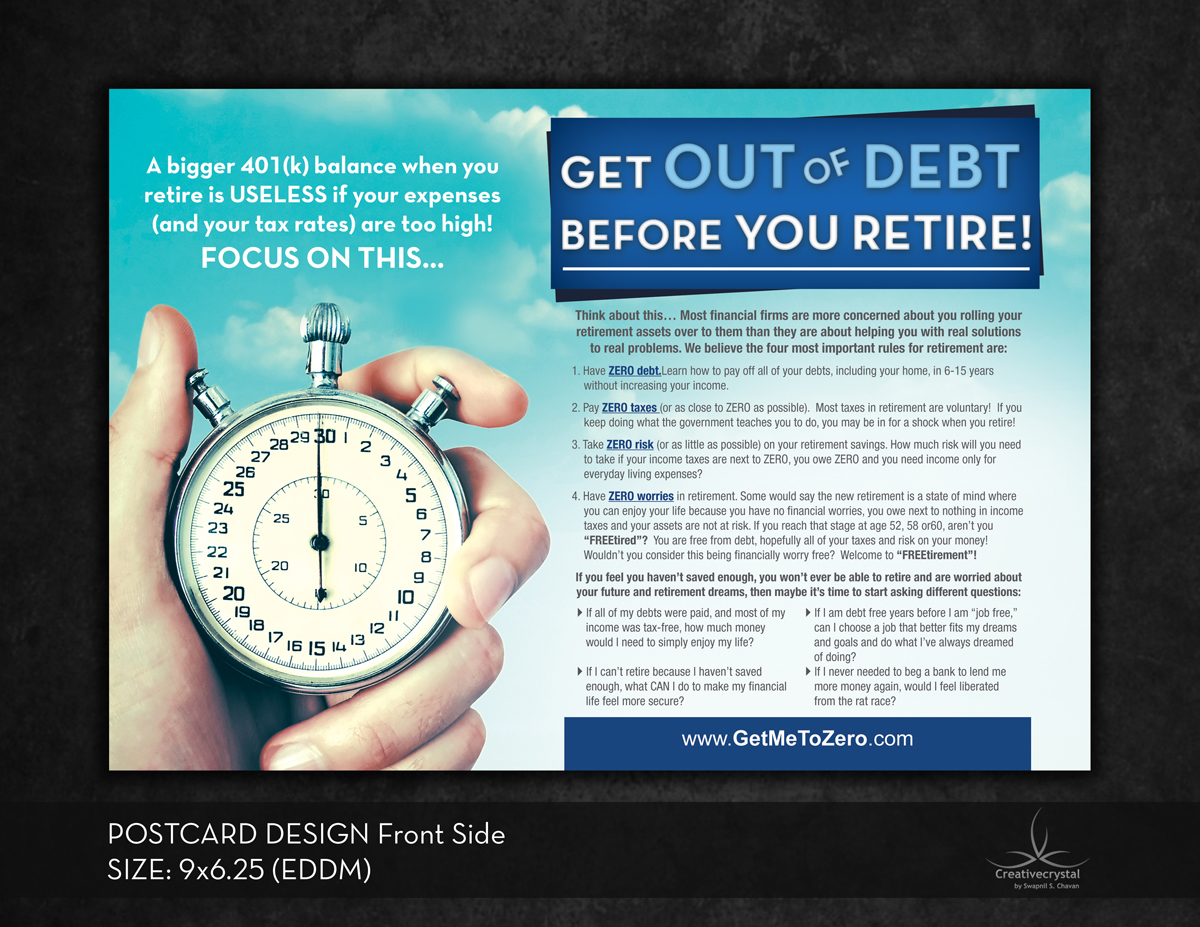 Postcard Design by Creativecrystal for The Optimus Group | Design #3799751
