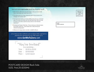 Postcard Design by Creativecrystal for The Optimus Group | Design: #3799754