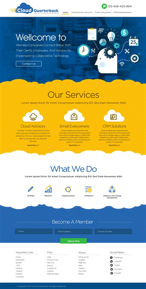 Cloud Quarterback Needs a new website! | Diseño Web por TechWise
