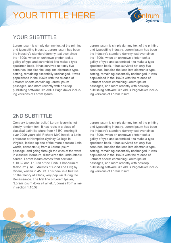 Stationery Design by MDS - bonusplusdesign.com for Centrum | Design #125425