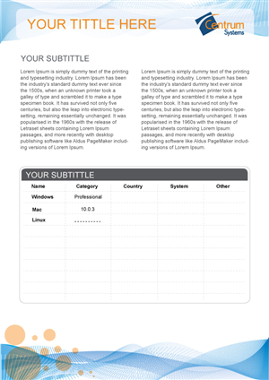 Stationery Design by MDS - bonusplusdesign.com for Centrum | Design: #125426