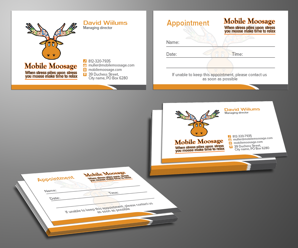 Business Card Design by kousik for Mobile Moosage | Design #3788682