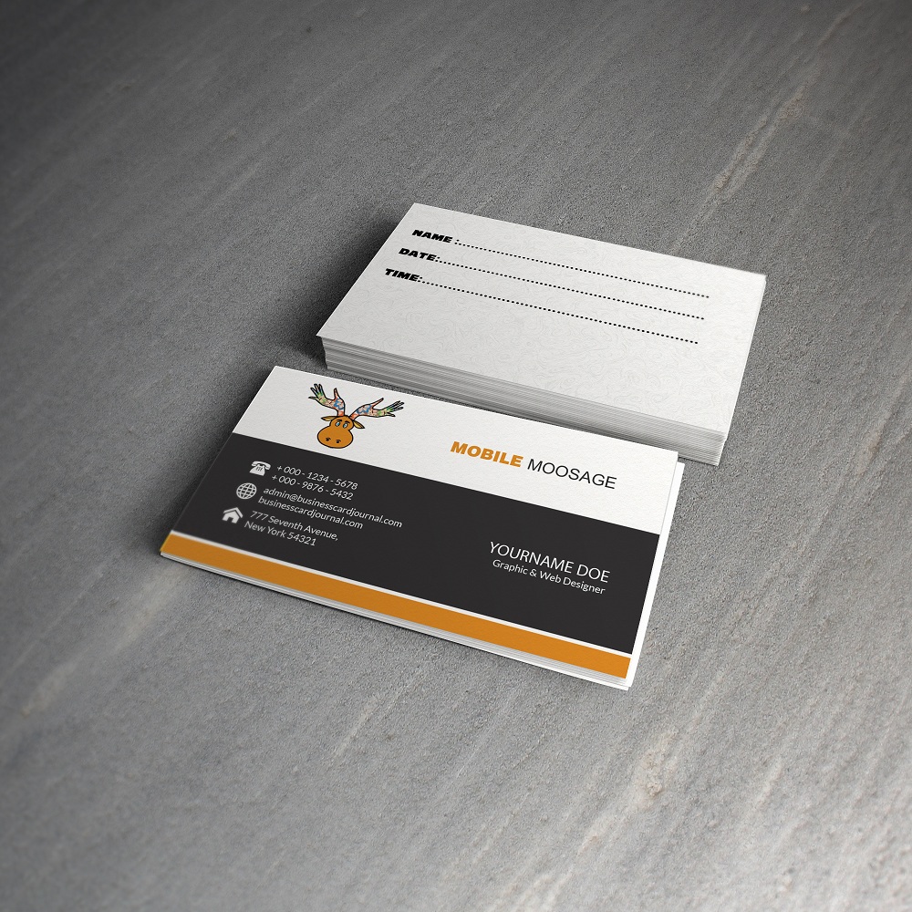 Business Card Design by handyriy for Mobile Moosage | Design #3785409