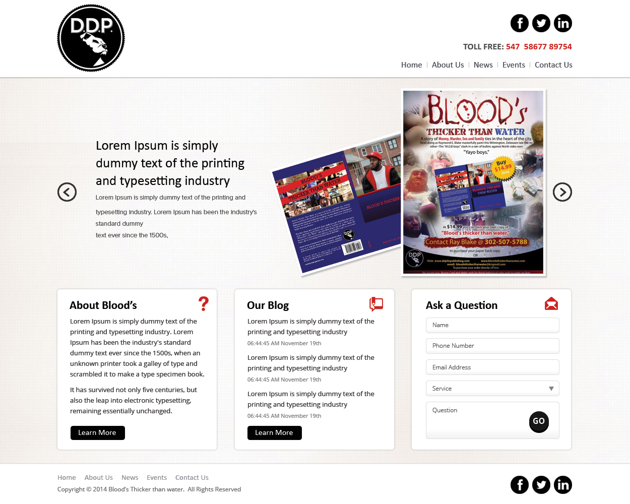 Diseño Web por Brajpal Freelance Website Designer para DDP | Diseño #3795050