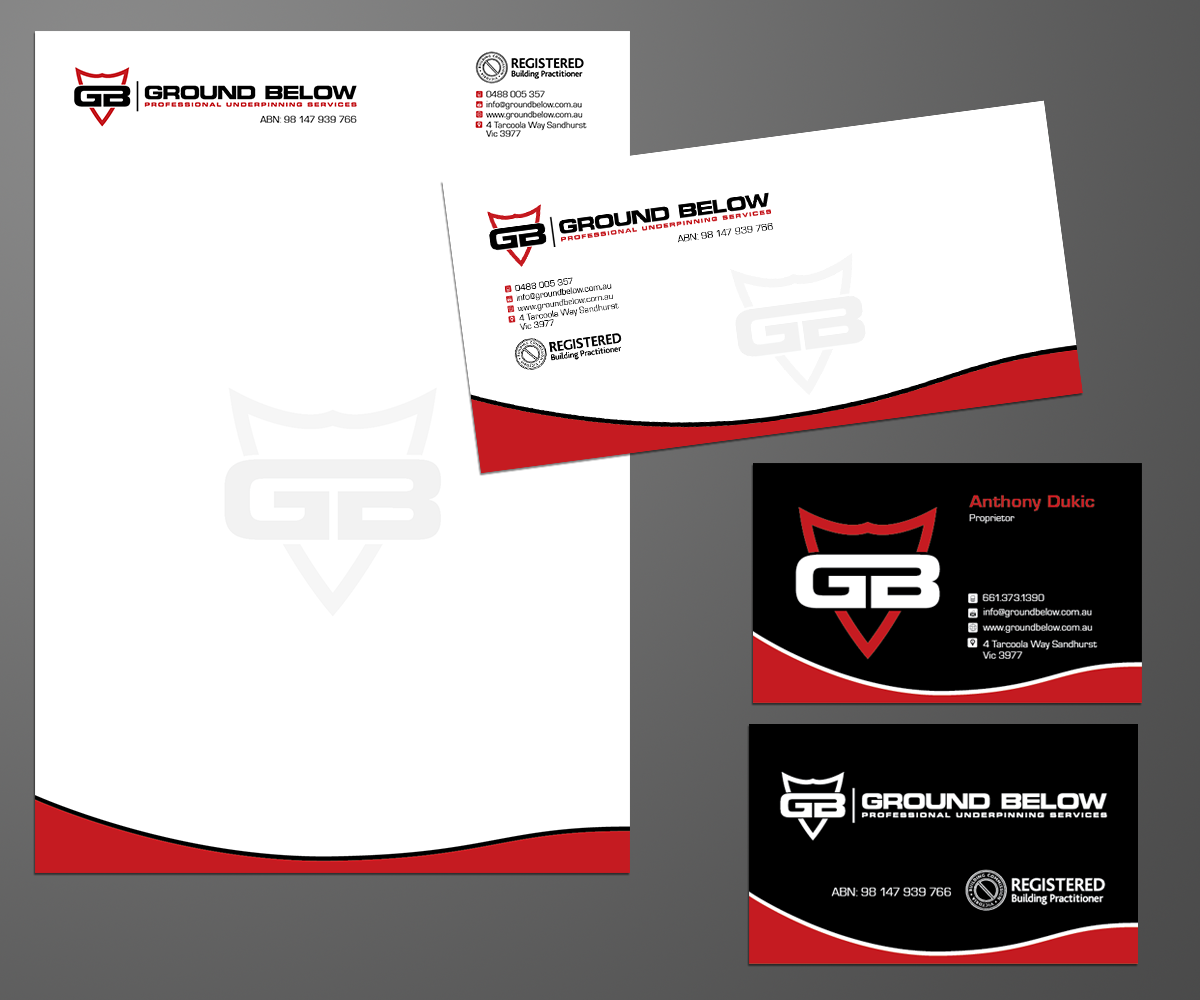 Design de Papeterie par kousik pour Ground below | Design #3805405