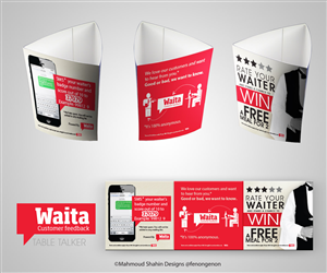 Table talker for waiter rating service in restaurant | Design de Flyer par Mahmoud Shahin