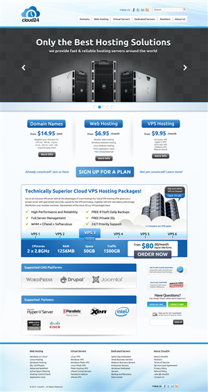 Cloud24.com.au Website and company image design | Web-Design von OM