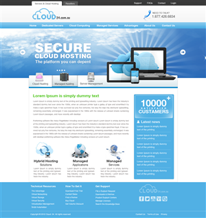 Cloud24.com.au Website and company image design | Web-Design von krishnan