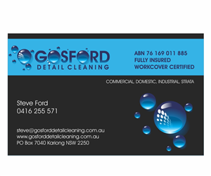 Logo Design by maxnik for Gosford Detail Cleaning | Design: #3799225