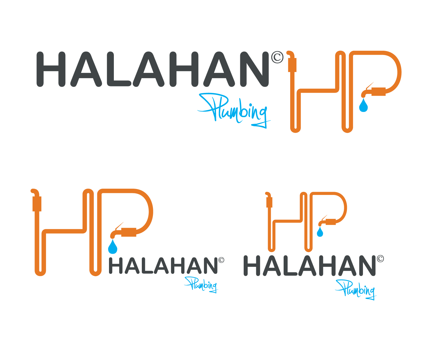 Logo Design by Asif Khan for HALAHAN PLUMBING INC | Design #3826668