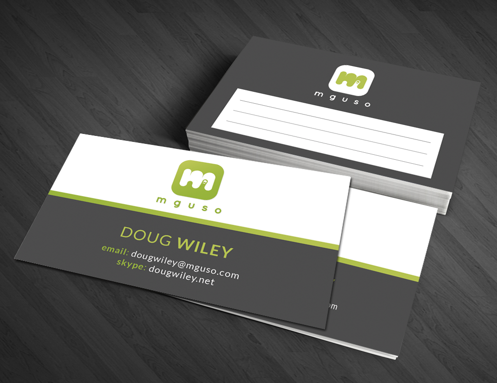 Business Card Design by  Artman for Mguso | Design #3857377