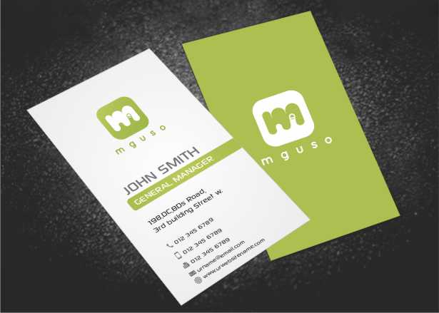 Diseño de Tarjeta de Presentación por AwsomeD para Mguso | Diseño #3815921