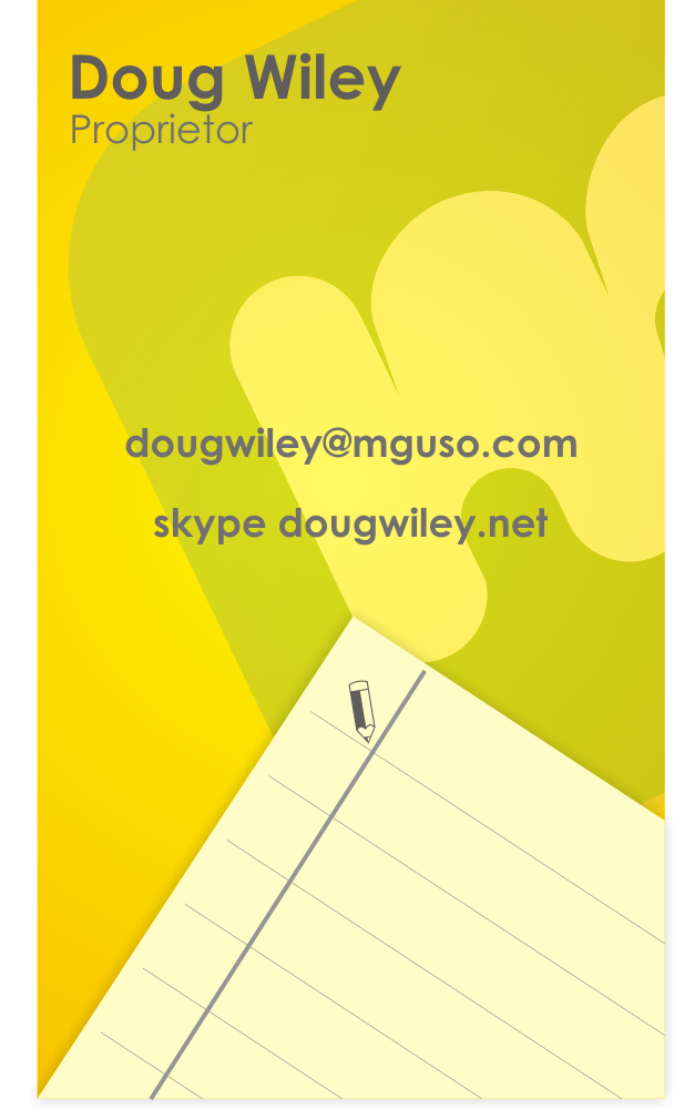 Business Card Design by Artissan for Mguso | Design #3793779