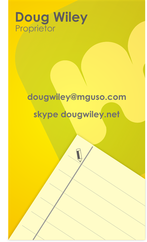 Business Card Design by Artissan for Mguso | Design: #3793779