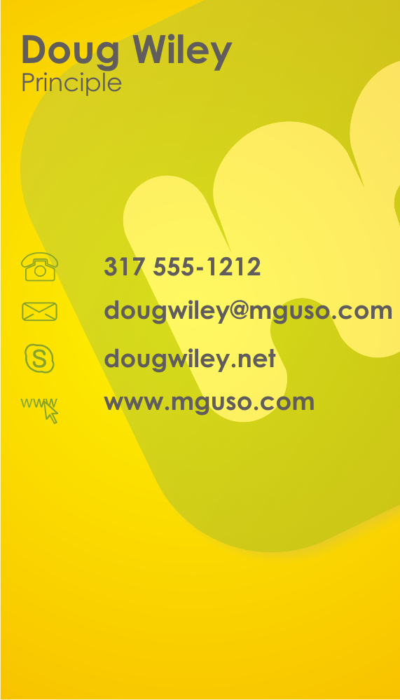 Business Card Design by Artissan for Mguso | Design #3820292