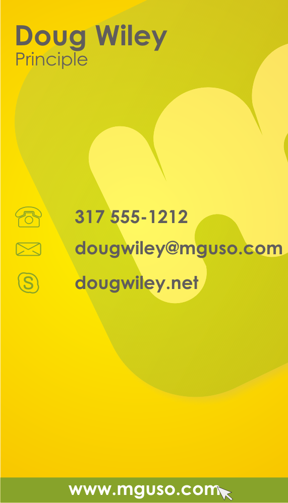 Diseño de Tarjeta de Presentación por Artissan para Mguso | Diseño #3820356