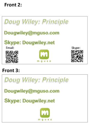 Business Card Design by Daniel.B for Mguso | Design #3792117