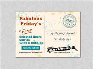 retro inspired postcard/flyer design project | Flyer Design by Alaya