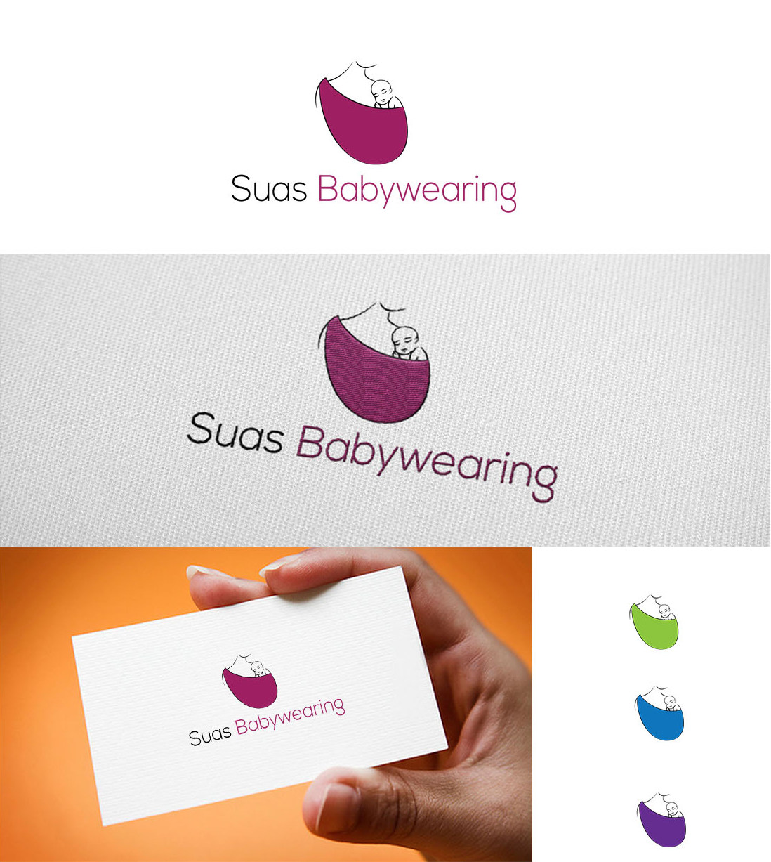 Logo Design by Gentle-Spring-Rain for Suas Babywearing | Design #3839479