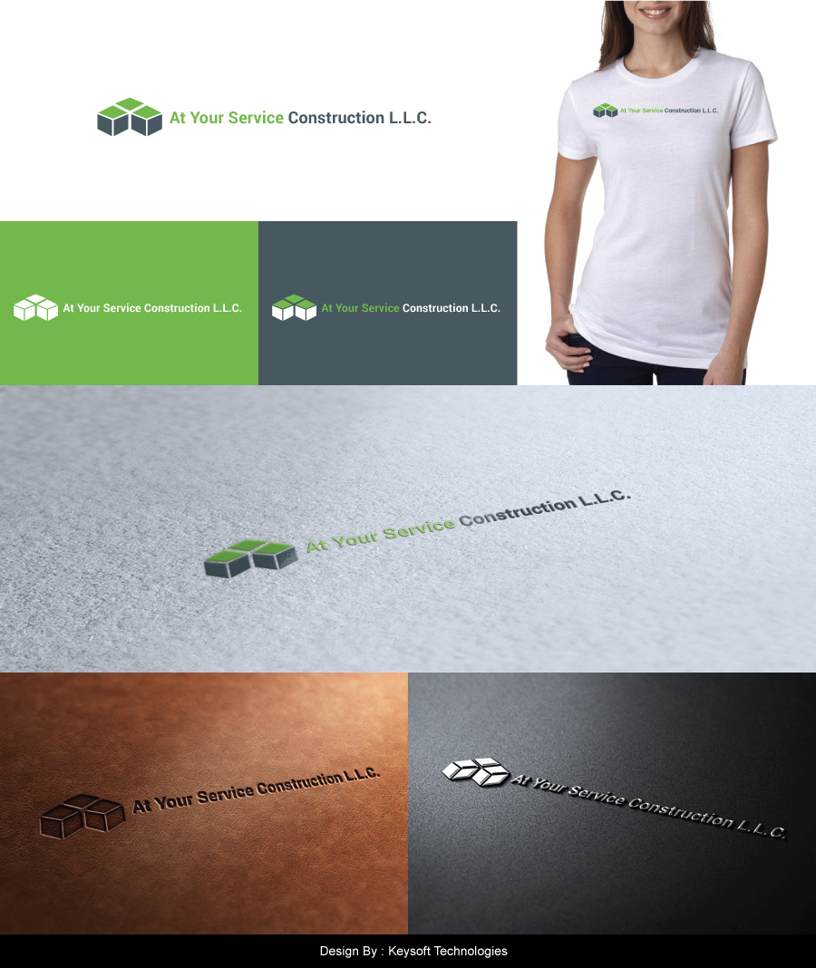 Logo Design by Keysoft for At Your Service Construction LLC | Design #3801605