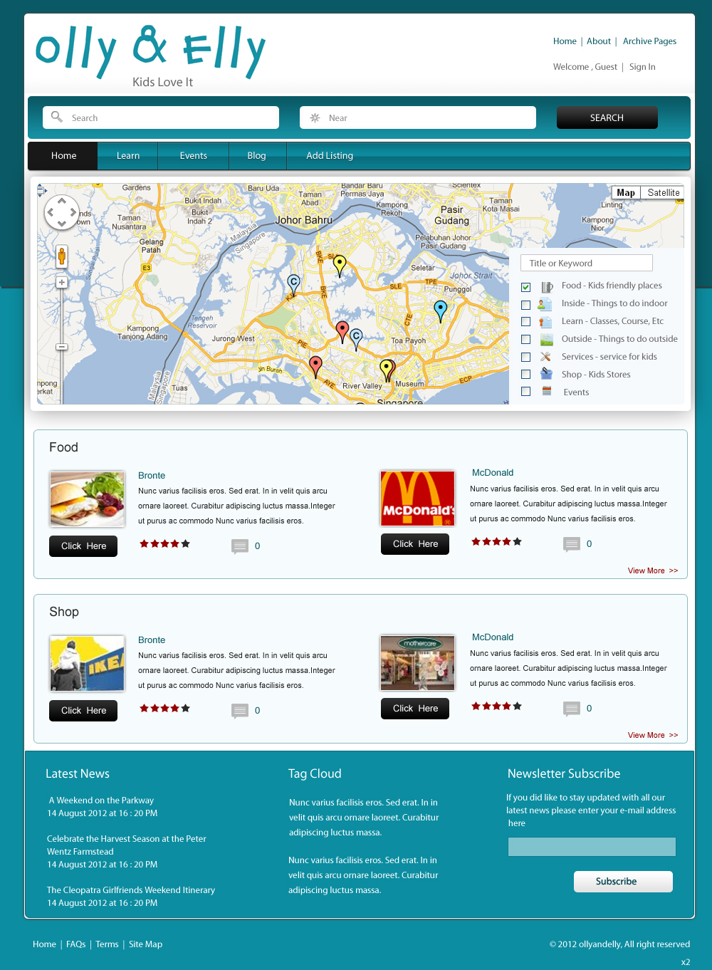 Wordpress Design by pb for Spoon Creative Pte Ltd | Design #1012309