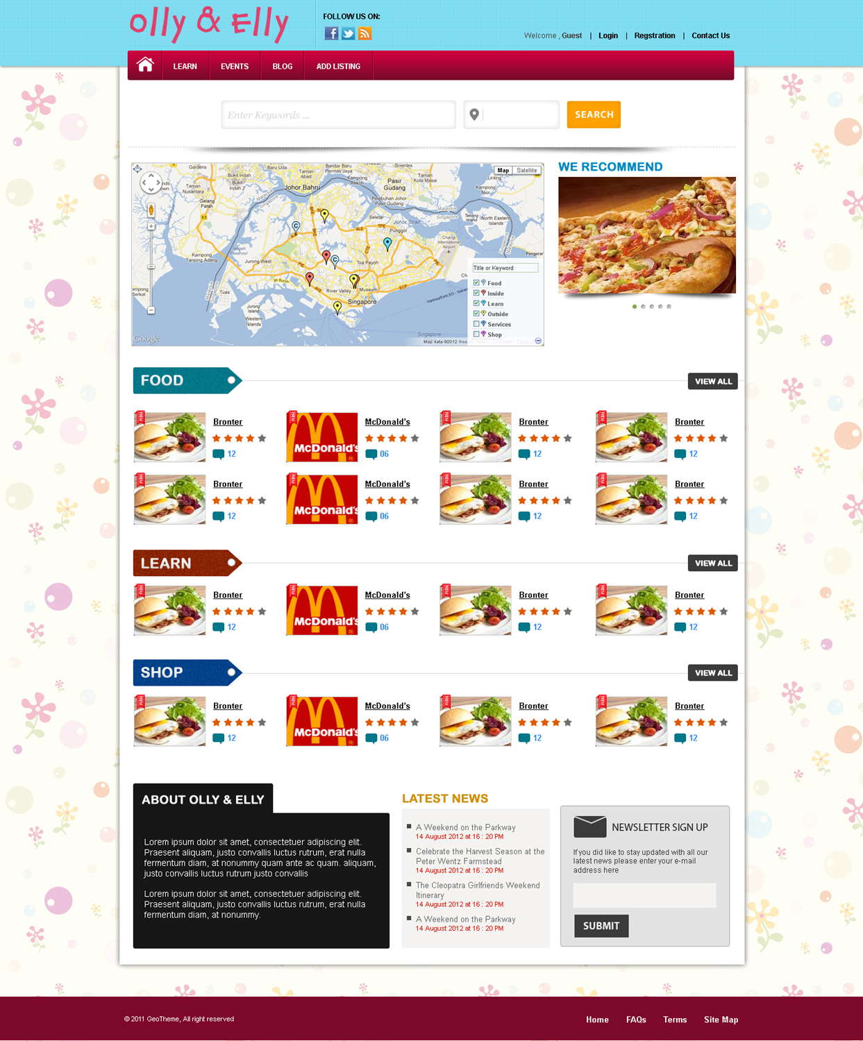 Wordpress Design by stn50431 for Spoon Creative Pte Ltd | Design #1012951