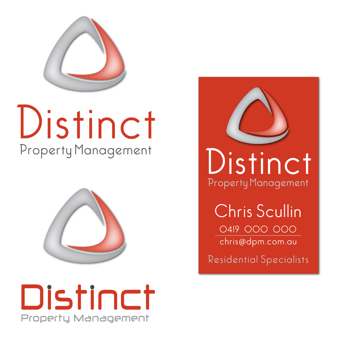 Logo Design by Halfull Media for Distinct Property Management Pty Limited | Design #121917