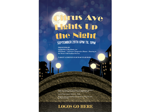 CITRUS AVE LIGHTS UP THE NIGHT | Poster-Design von studio-sfp.com