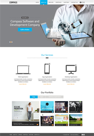 Web Design by AVROM for Compass | Design: #3855029