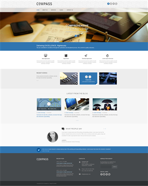 Web Design par aarsita pour Compass | Design #3869129