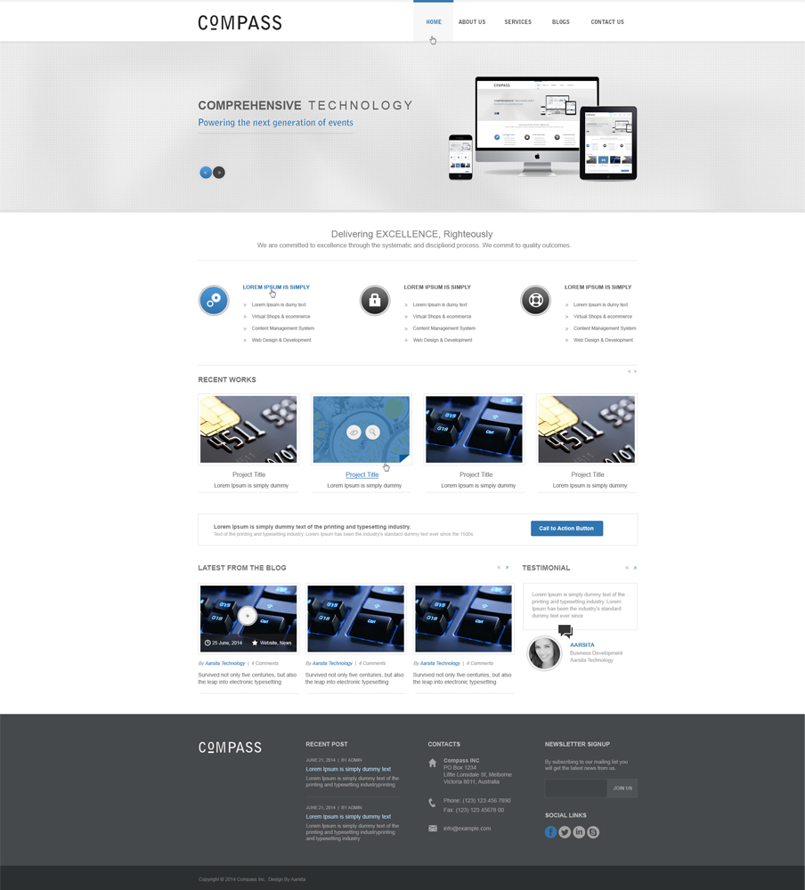 Web Design by aarsita for Compass | Design #3874204