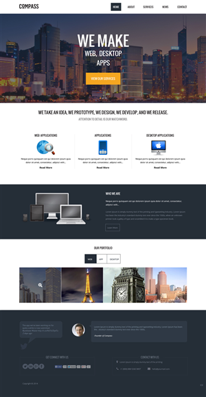 Web Design by pb for Compass | Design: #3852875