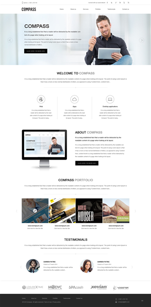 Web Design by pb for Compass | Design: #3852878