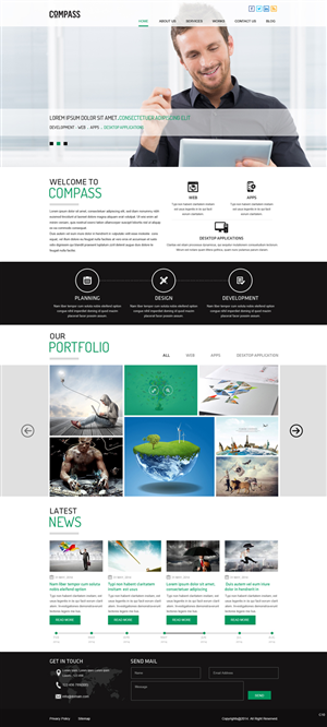 Web Design by pb for Compass | Design: #3852882
