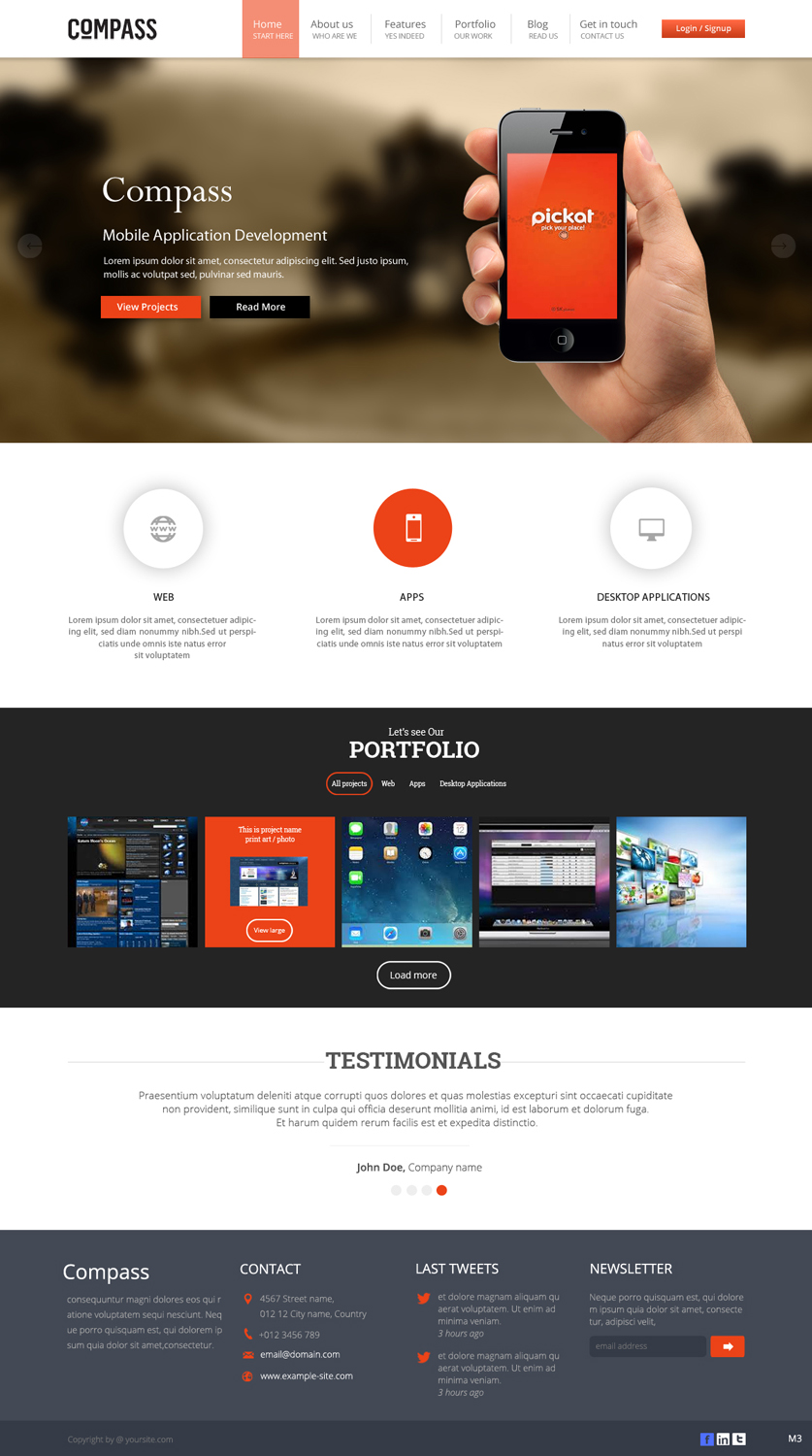 Web-Design von pb für Compass | Design #3852925
