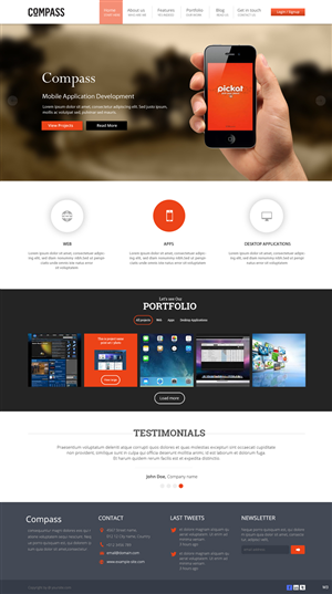 Web Design by pb for Compass | Design: #3852925