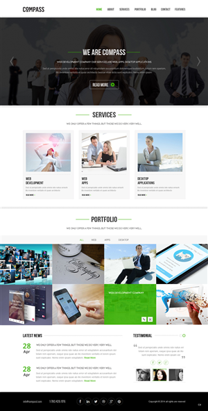 Web Design by pb for Compass | Design: #3852929
