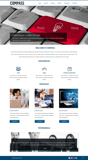 Web Design by pb for Compass | Design: #3852943