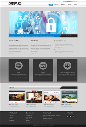 Web Design by pb for Compass | Design: #3852947