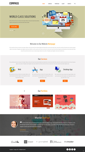 Web Design by pb for Compass | Design: #3852949