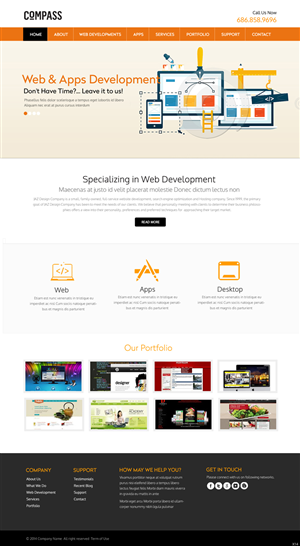 Web Design by pb for Compass | Design: #3852951
