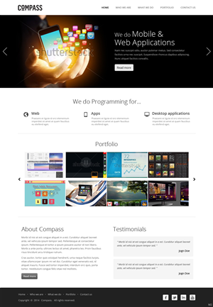 Web Design by pb for Compass | Design: #3852952