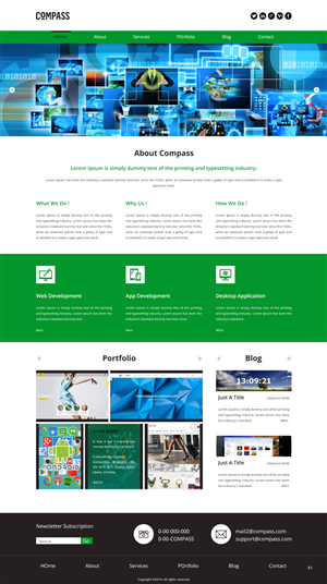 Web Design by pb for Compass | Design: #3853616