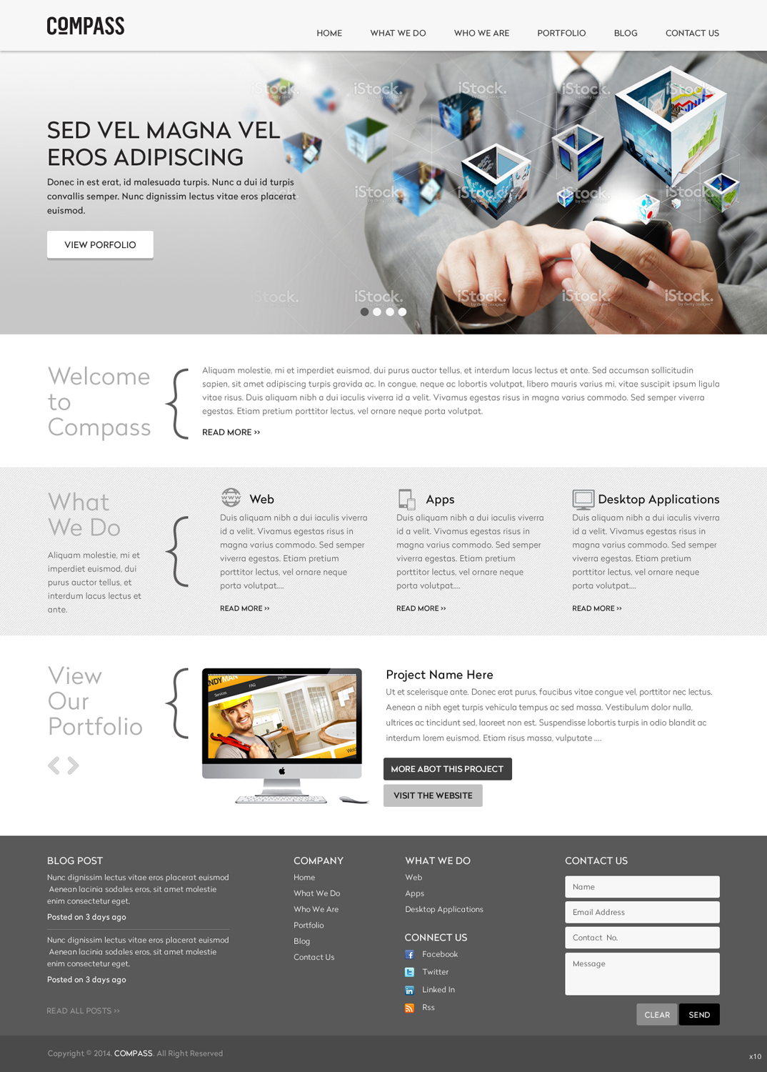 Web Design by pb for Compass | Design #3853620