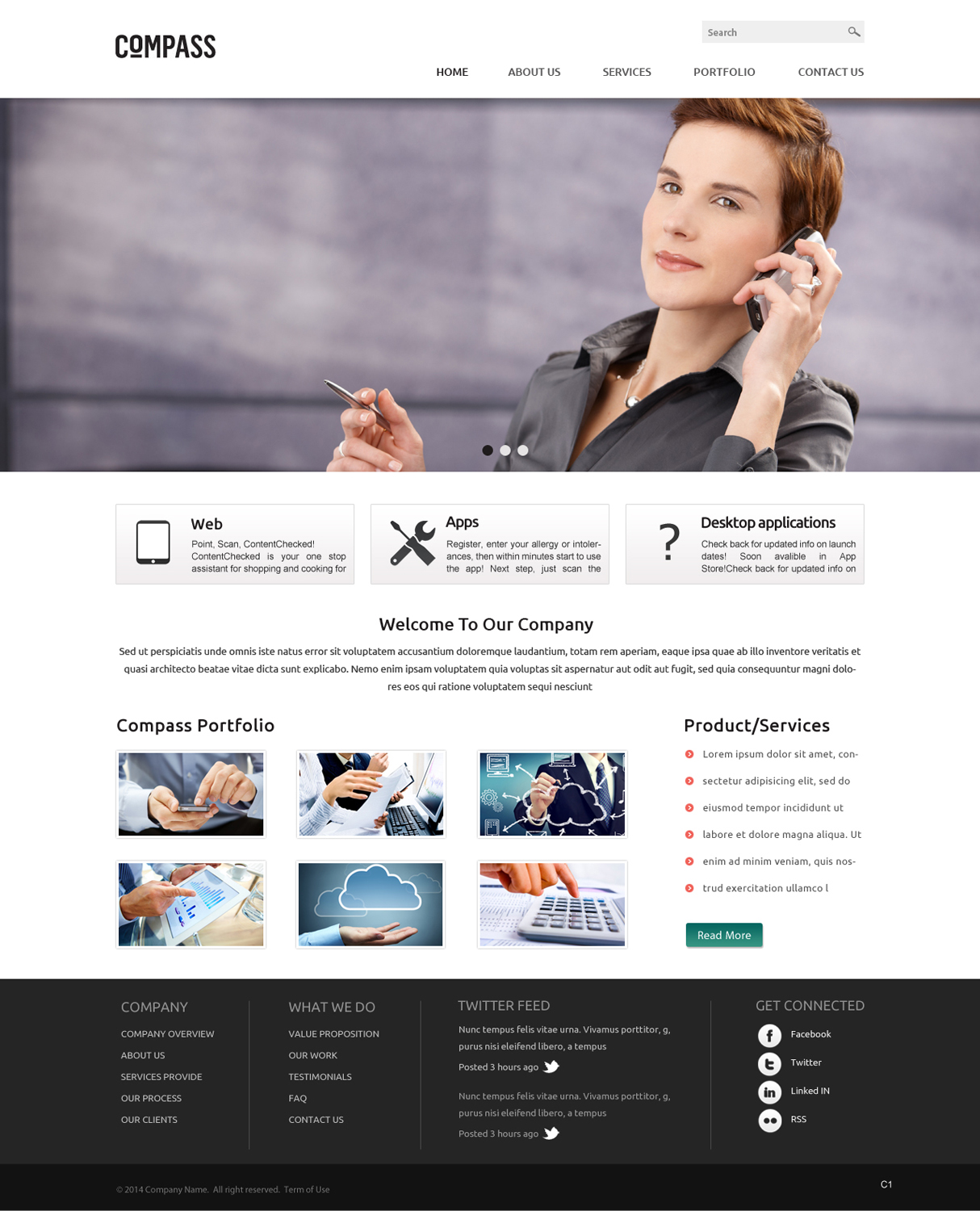 Diseño Web por pb para Compass | Diseño #3853626