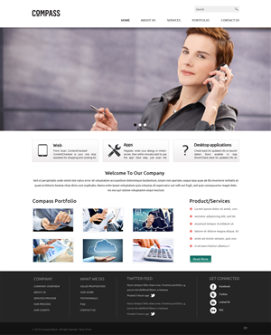 Web Design by pb for Compass | Design: #3853626