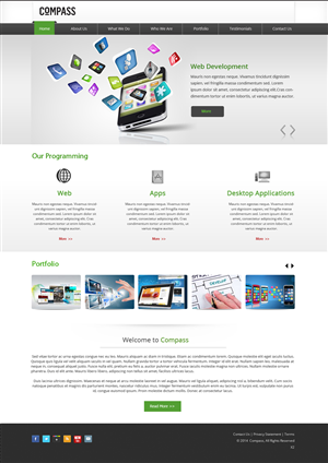 Web Design by pb for Compass | Design: #3853630