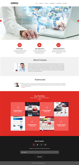 Web Design by pb for Compass | Design: #3853631
