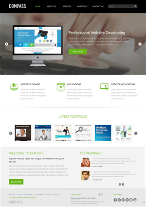 Web Design by pb for Compass | Design: #3874055